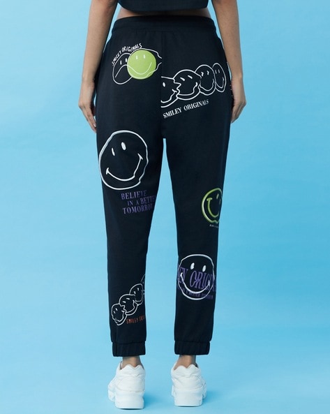 Buy Retro Smiley Face Lover Women's Track Pants Happy Face, Vintage Colors,  Rave Pants, Music Festival Apparel, Cottagecore Jogging Trousers Online in  India - Etsy