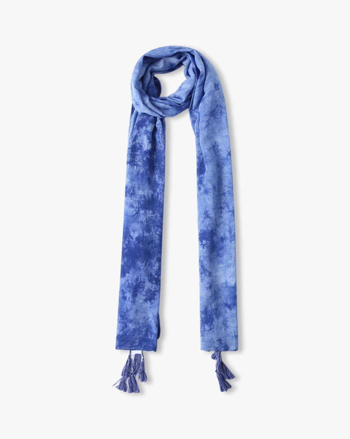 Buy SHYLA BB Tie & Dye Stole with Tassels Online | Ajio.com