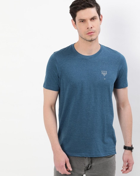 Heathered Crew-Neck T-shirt