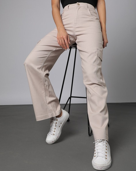 Beige Cargo Trousers for Women | ASOS
