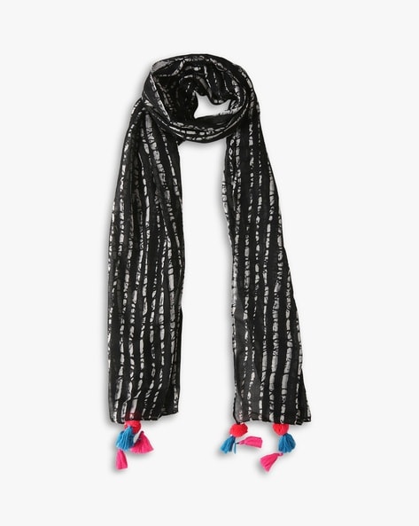 BB Striped Stole with Tassels Price in India