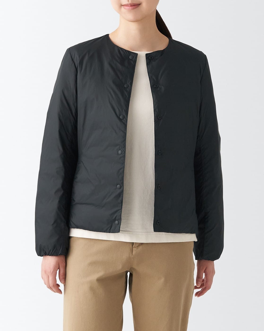 digne Collarless jacket-BLACK digne collarless jacket Vol.4