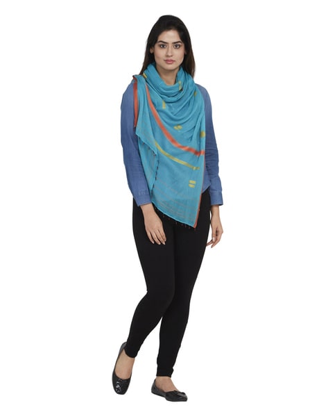 Striped Stole with Tassels Price in India