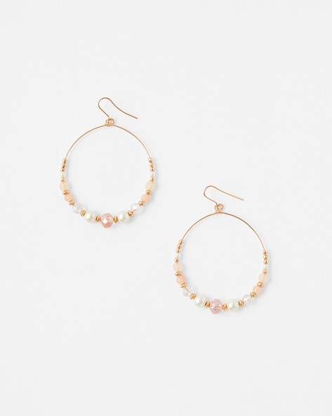 Buy Gold-Toned & Pink Earrings for Women by Accessorize London Online | Ajio.com