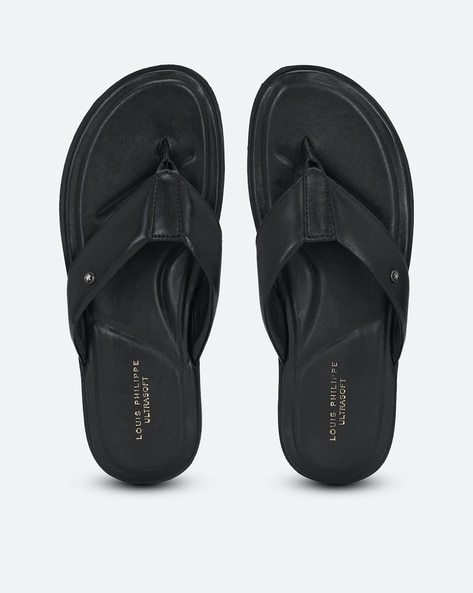 Buy Black Flip Flop Slippers for Men by LOUIS PHILIPPE Online