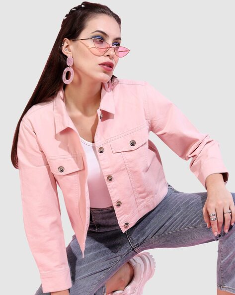 20,145 Pink Denim Jacket Stock Photos, High-Res Pictures, and Images -  Getty Images