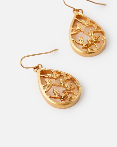 Gold leaf hot sale earrings accessorize