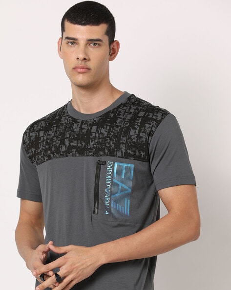 Buy Grey Tshirts for Men by EA7 Emporio Armani Online Ajio