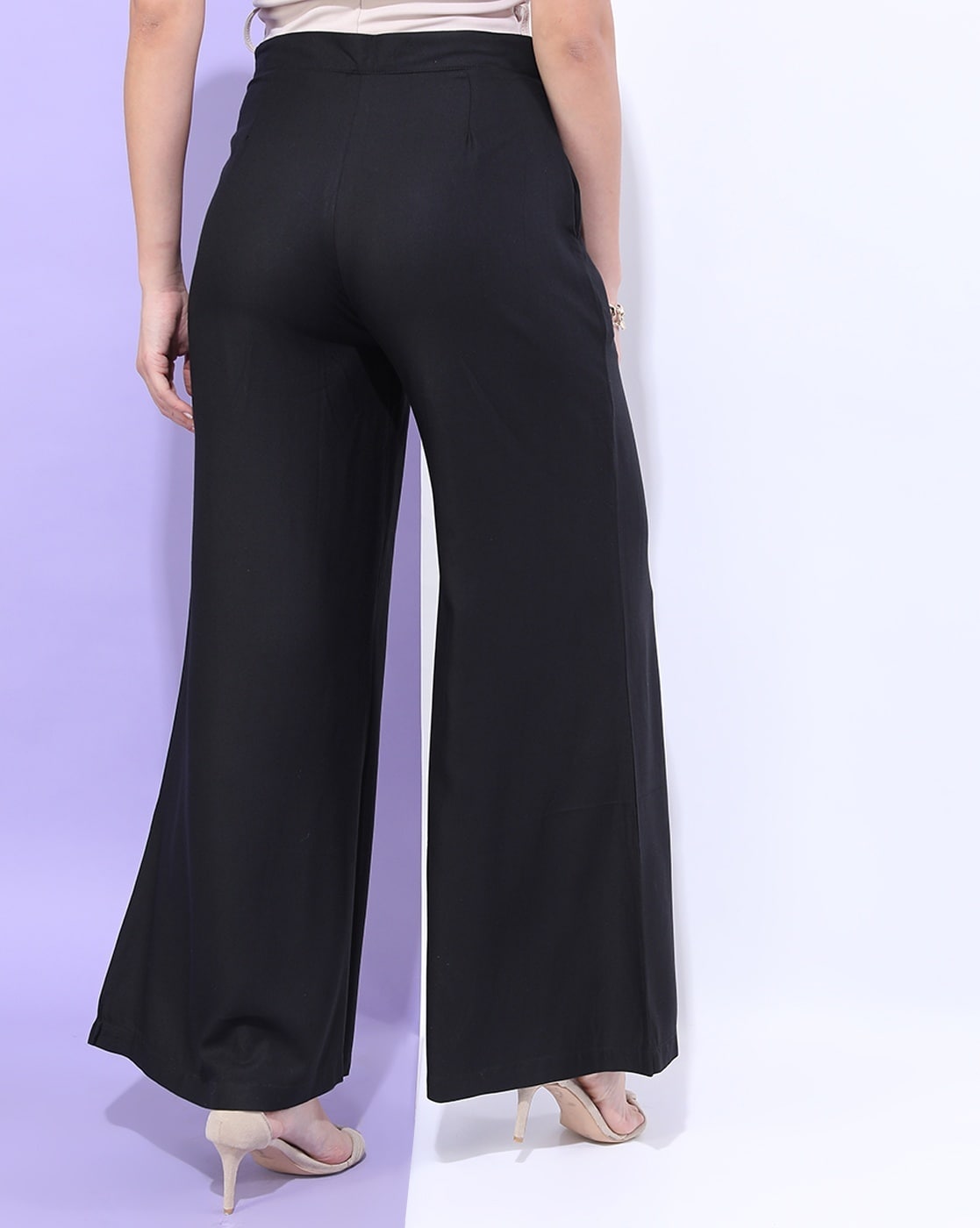 Black Pleated Palazzo High Waist Formal Pants For Women Casual Autumn Work  Wear With Wide Leg Capris, Floor Length And Loose Fit For Office Wear From  Blossommg, $21.77 | DHgate.Com