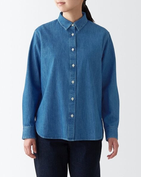Casual Denim Long Sleeves Shirt for Men (Sky Blue). Shirt/Shirt for  Men/Men's Shirt/Denim Shirt/Casual Shirt - zDrop