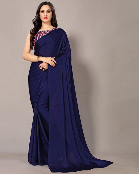 Page 3 | Blue - Satin - Sarees Collection with Latest and Trendy Designs at  Utsav Fashions