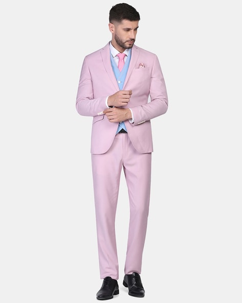 Daily Outfit Idea: Ever Considered Wearing A Pink Suit? This Look May  Convince You! | Glamour