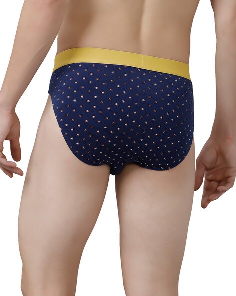 Buy CP BRO Printed Briefs with Exposed Waistband Value Pack - Black Dot &  Grey Anchor (Pack of 2) at
