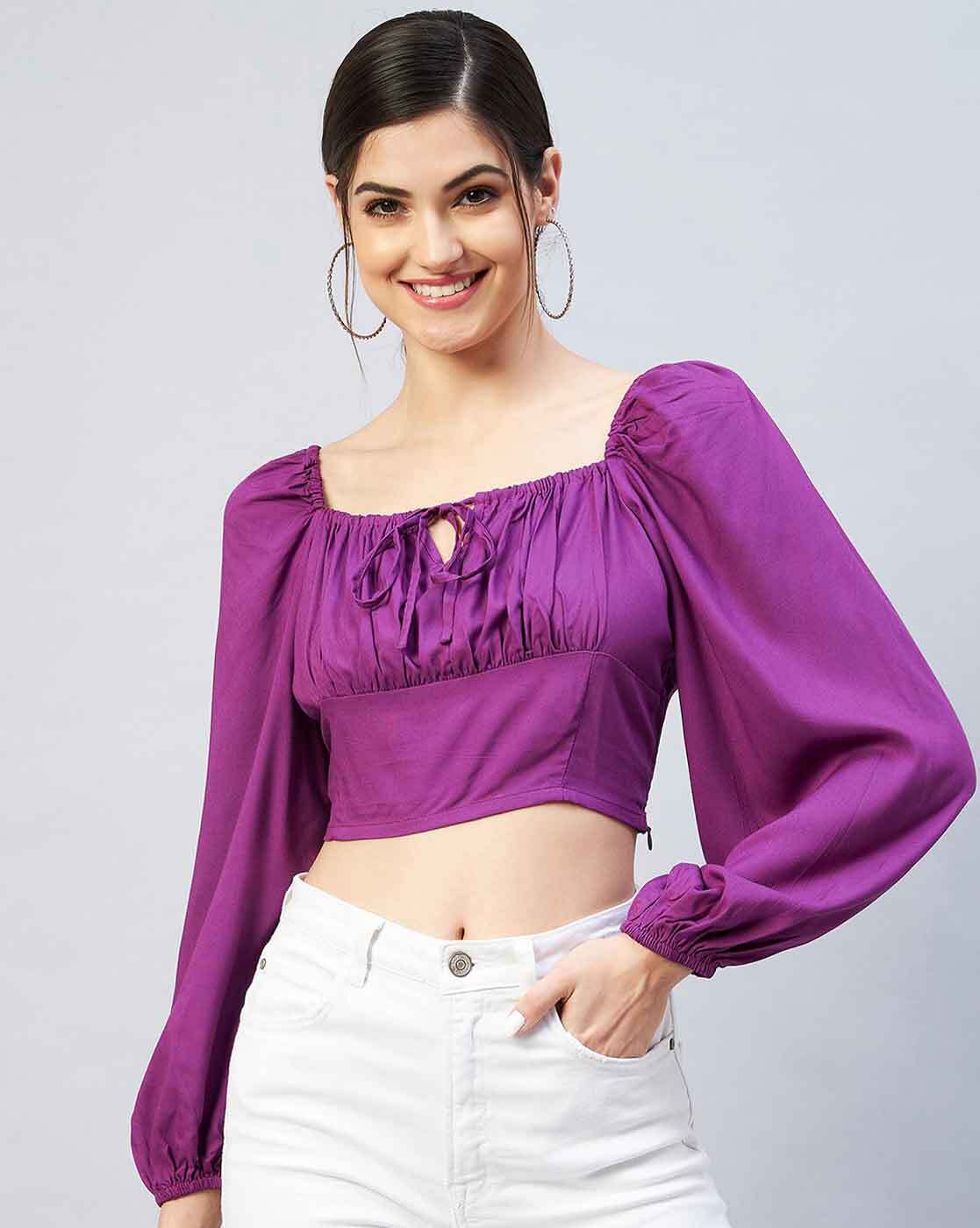 Buy Purple Tops for Women by Rare Online