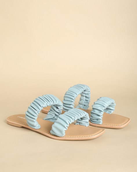 Baby blue best sale flat sandals