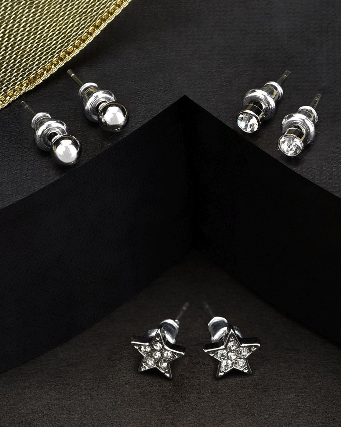 Buy SilverToned  White Earrings for Women by Accessorize London Online   Ajiocom