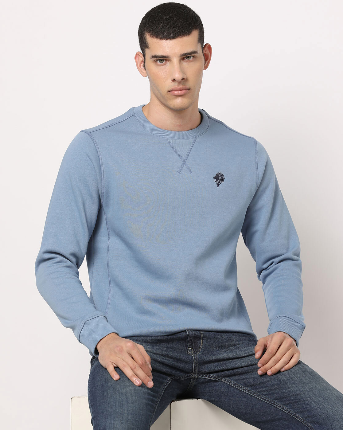 Buy Blue Sweatshirt & Hoodies for Men by NETPLAY Online