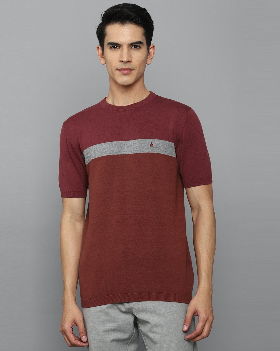 Buy Maroon Tshirts for Men by LOUIS PHILIPPE Online