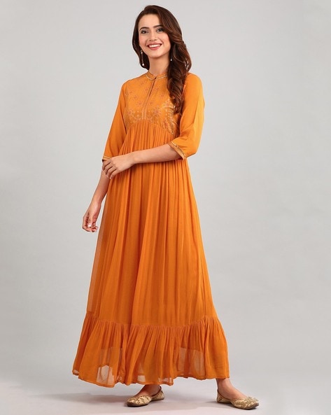 Gown in 2024 orange colour