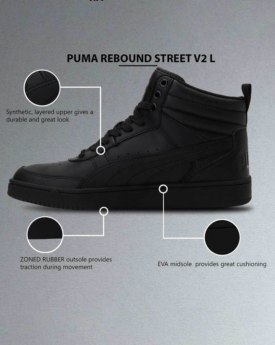Buy Puma Rebound Street V2 Unisex White Casual Shoes Online