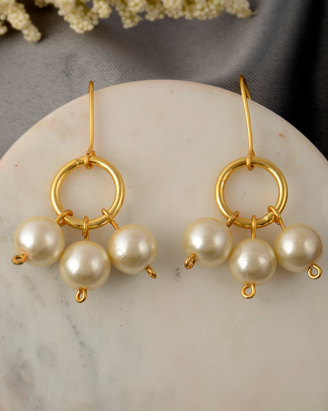 Buy Pearl Bead Earrings Online In India - Etsy India