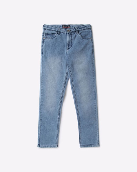 Mid-Wash Sim Fit Jeans