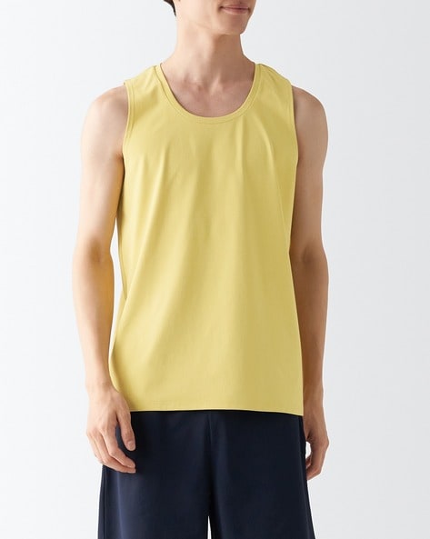 Old Skool Cotton Tank Top - Yellow – The Slow Love