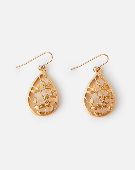 Gold leaf hot sale earrings accessorize