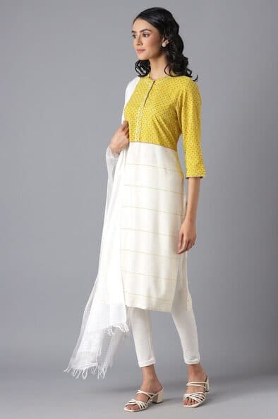 AURELIA Colourblock Straight Kurta