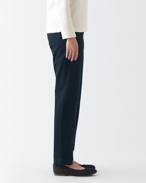 Trousers MUJI Blue size L International in Cotton - 40946794