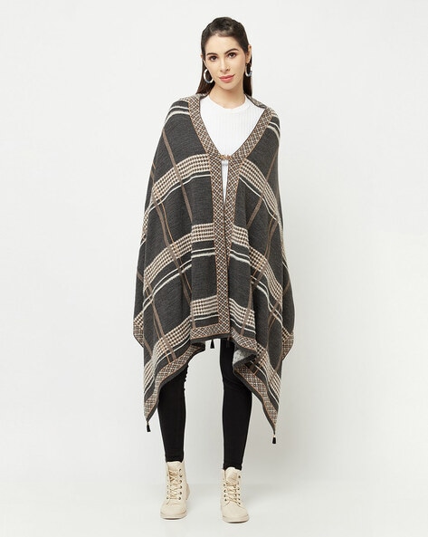 Checked Knitted Shawl Price in India