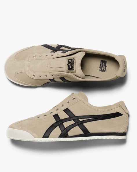 Onitsuka tiger mexico 66 sales slip on cream black