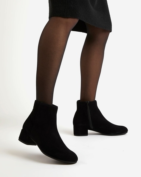 Dune black suede ankle hot sale boots