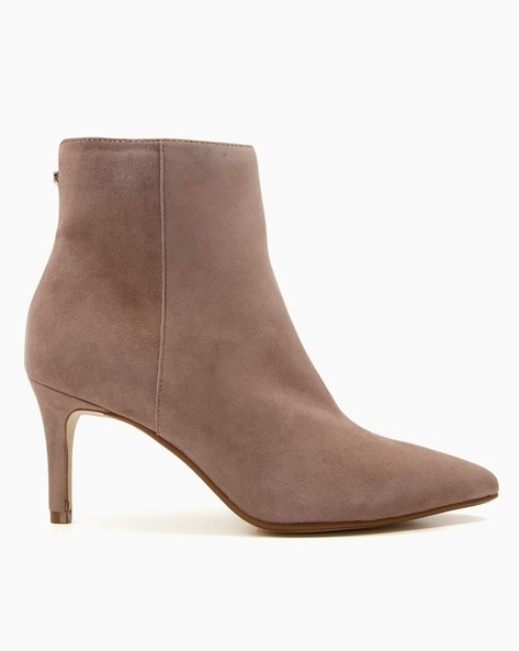 dune tan suede ankle boots