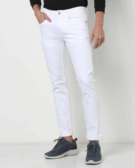 white skinny jeans mens