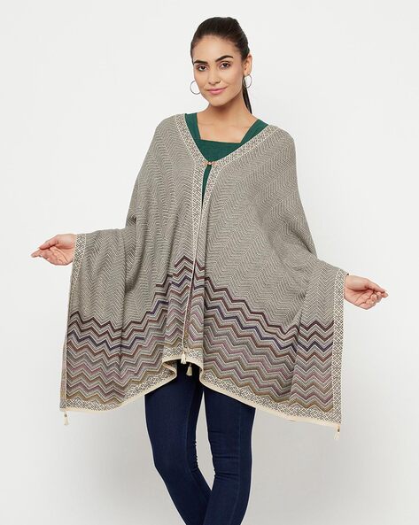 Striped Knitted Shawl Price in India