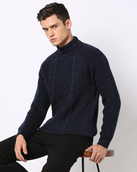 Textured Knit Crewneck Sweater  Men's Hoodies & Sweatshirts