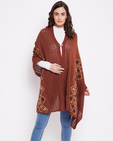 Floral Embellished Shawl Price in India