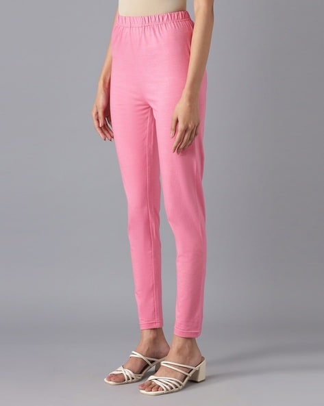 Buy Pink Churidars & Leggings for Women by AURELIA Online