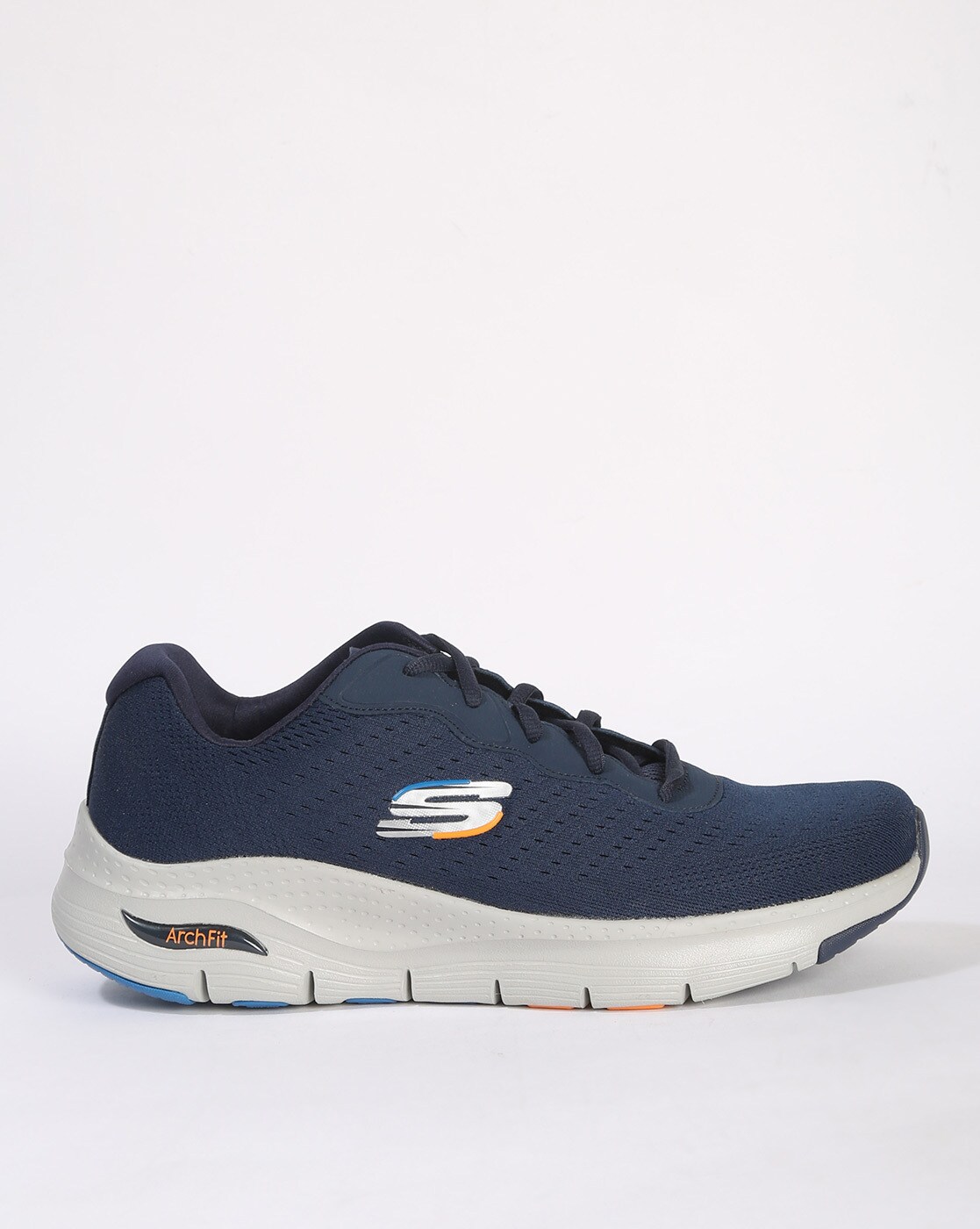 Buy Skechers ARCH FIT INFINITY Lace Up Running Shoes In Navy