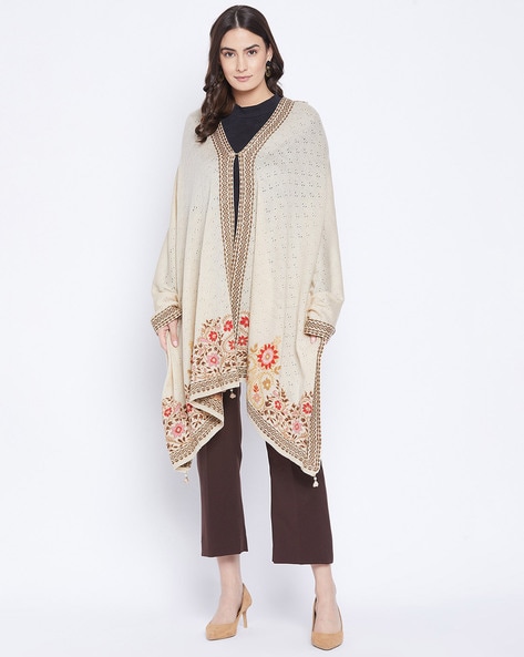 Floral Print Knitted Shawl Price in India