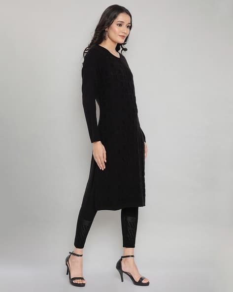 AURELIA Geometric Pattern Straight Kurta
