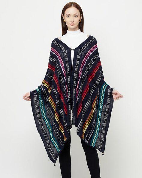 Striped Knitted Shawl Price in India