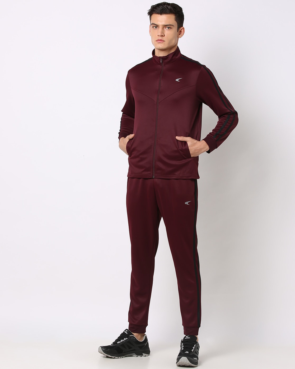 Mens burgundy hot sale puma tracksuit