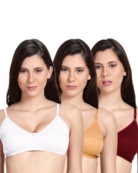 Buy SHYAWAY Women's Maroon Underwired Padded Comfortable Bra with