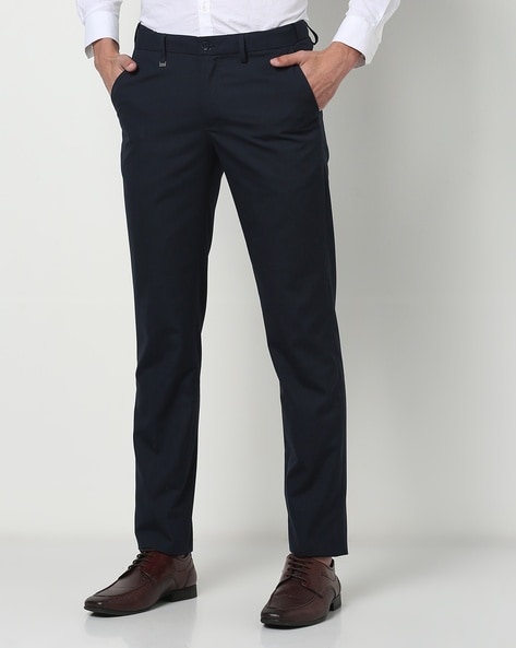 Buy Navy Blue Trousers  Pants for Men by NETPLAY Online  Ajiocom