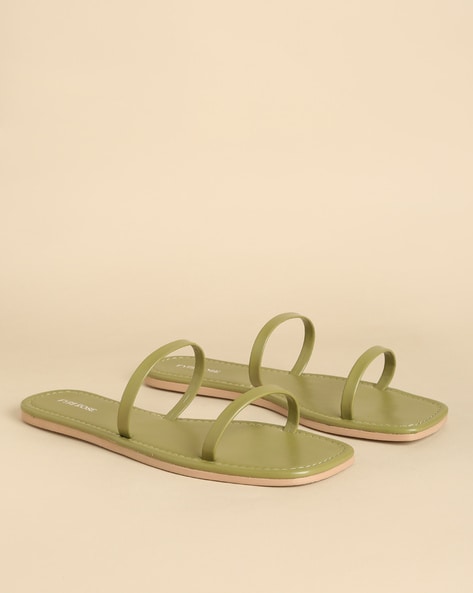 Bottega Veneta Dark Green Leather The Padded Flat Sandals Size 8.5/39 |  Yoogi's Closet