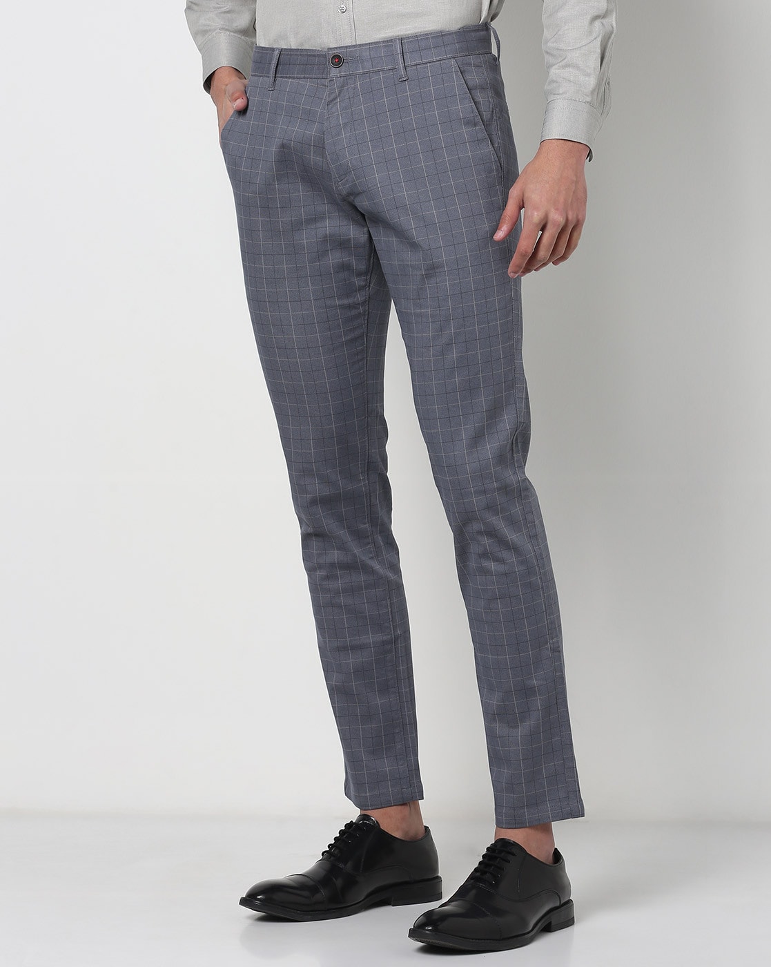 Buy Louis Philippe Grey Trousers Online  755782  Louis Philippe