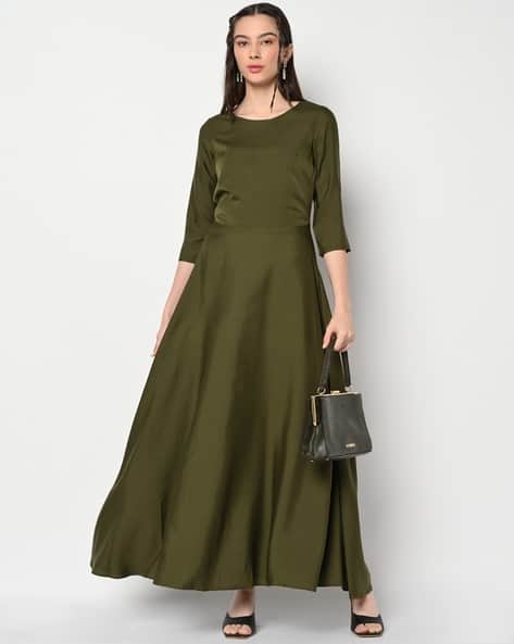Buy Olive Dresses for Women by Ak Fashion Online | Ajio.com