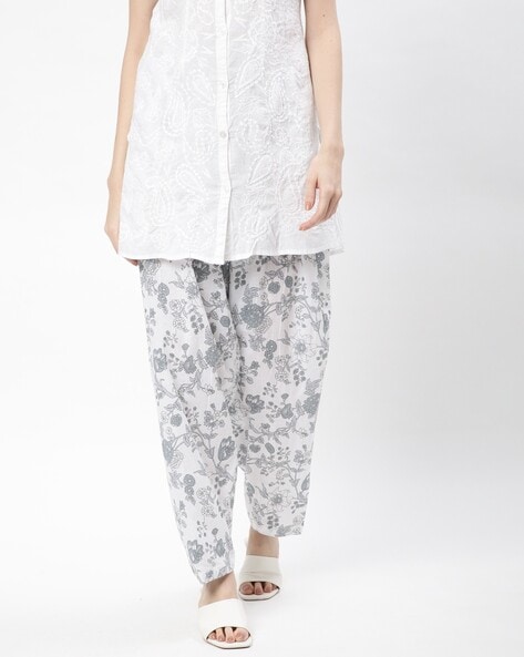 Buy Soch Blue & White Cotton Semi Patiala Pants With Dupatta for Women  Online @ Tata CLiQ
